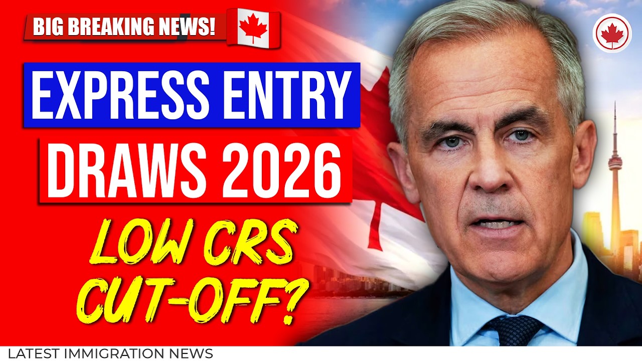 Важные новости! Повышается проходной балл CRS? Розыгрыши виз Express Entry в Канаду в 2026 году |...