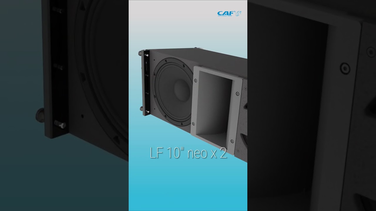 CAF Audio's Active dual 10" line array + dual 15" subwoofer combo