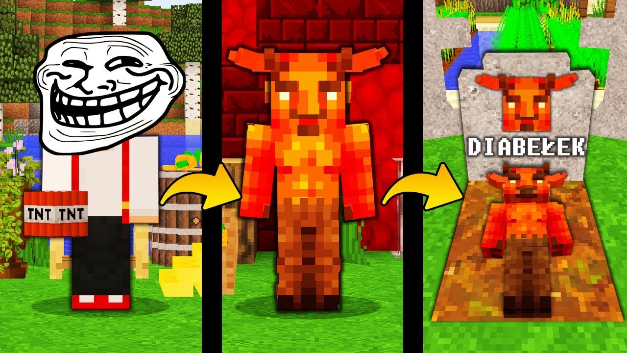 JAK TROLLOWAĆ DIABEŁKA W MINECRAFT! || MINECRAFT TROLL!