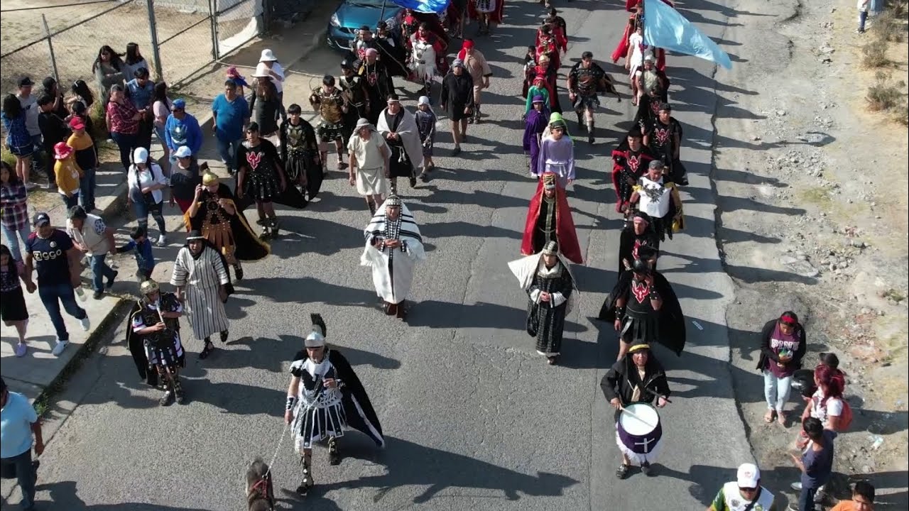 Semana Santa San Felipe Tlalmimilolpan 2024 Drone HD