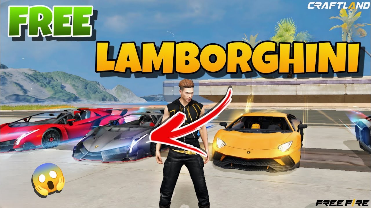 How to make New Lamborghini in Freefire Craftland