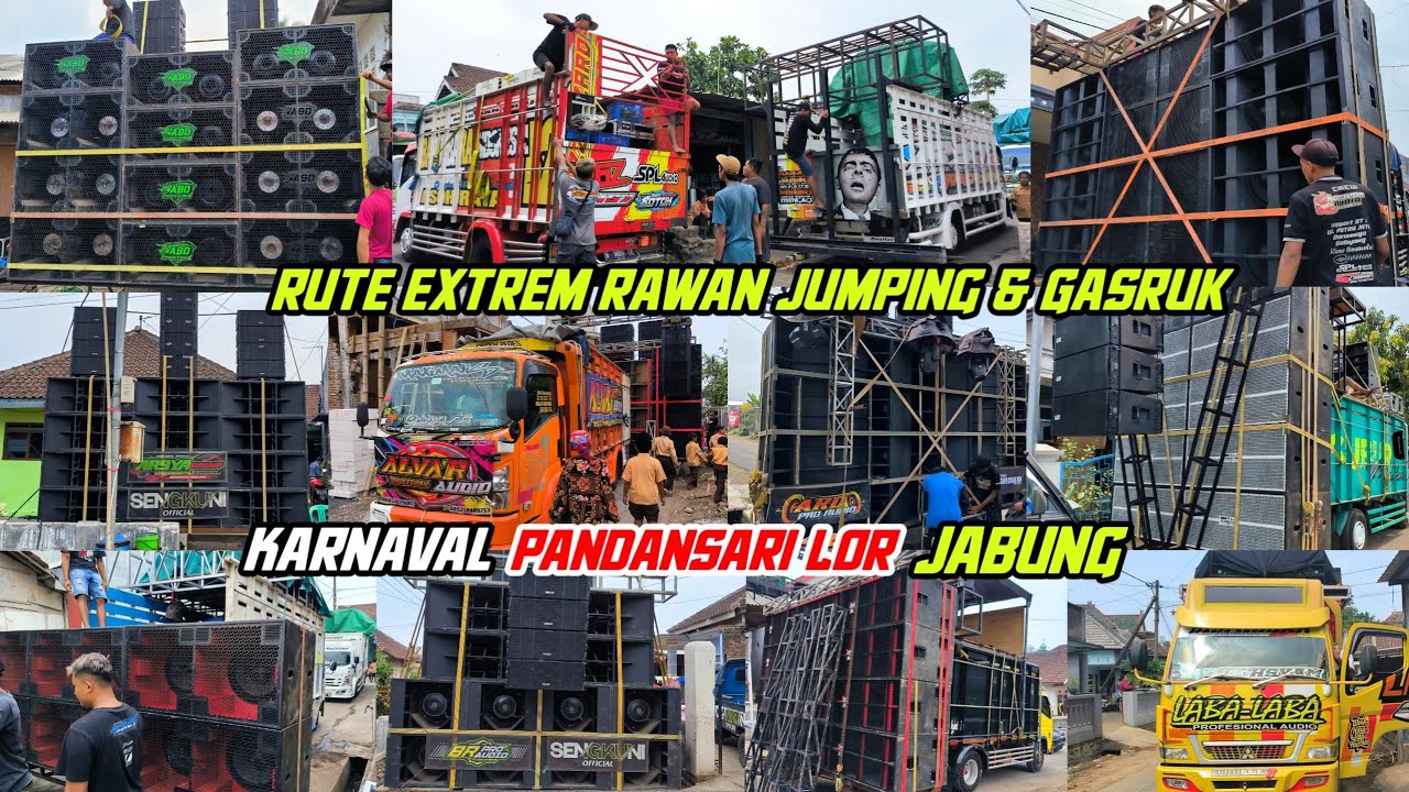 Jalur nya extrem !! Rute & Daftar sound Karnaval Pandansari Lor Jabung awas Jumping & gasruk