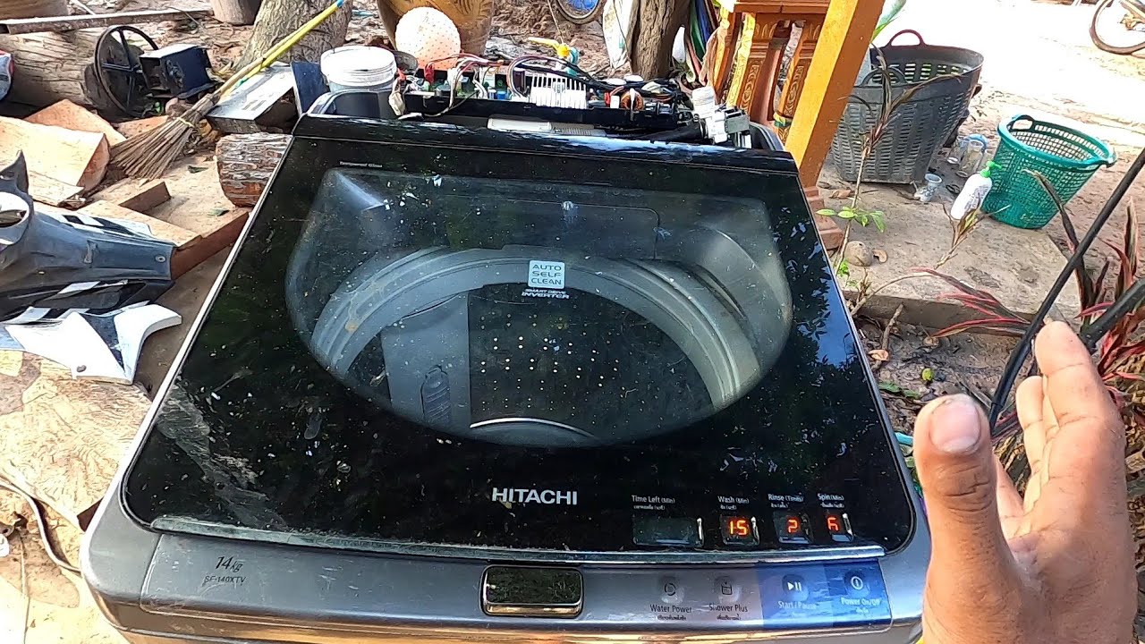 EP412_เครื่องซักผ้า Hitachi เปิด ปิดได้ แต่กดปุ่ม start และ ปุ่มอื่นๆ ไม่ได้  หรืออาจขึ้น code F9