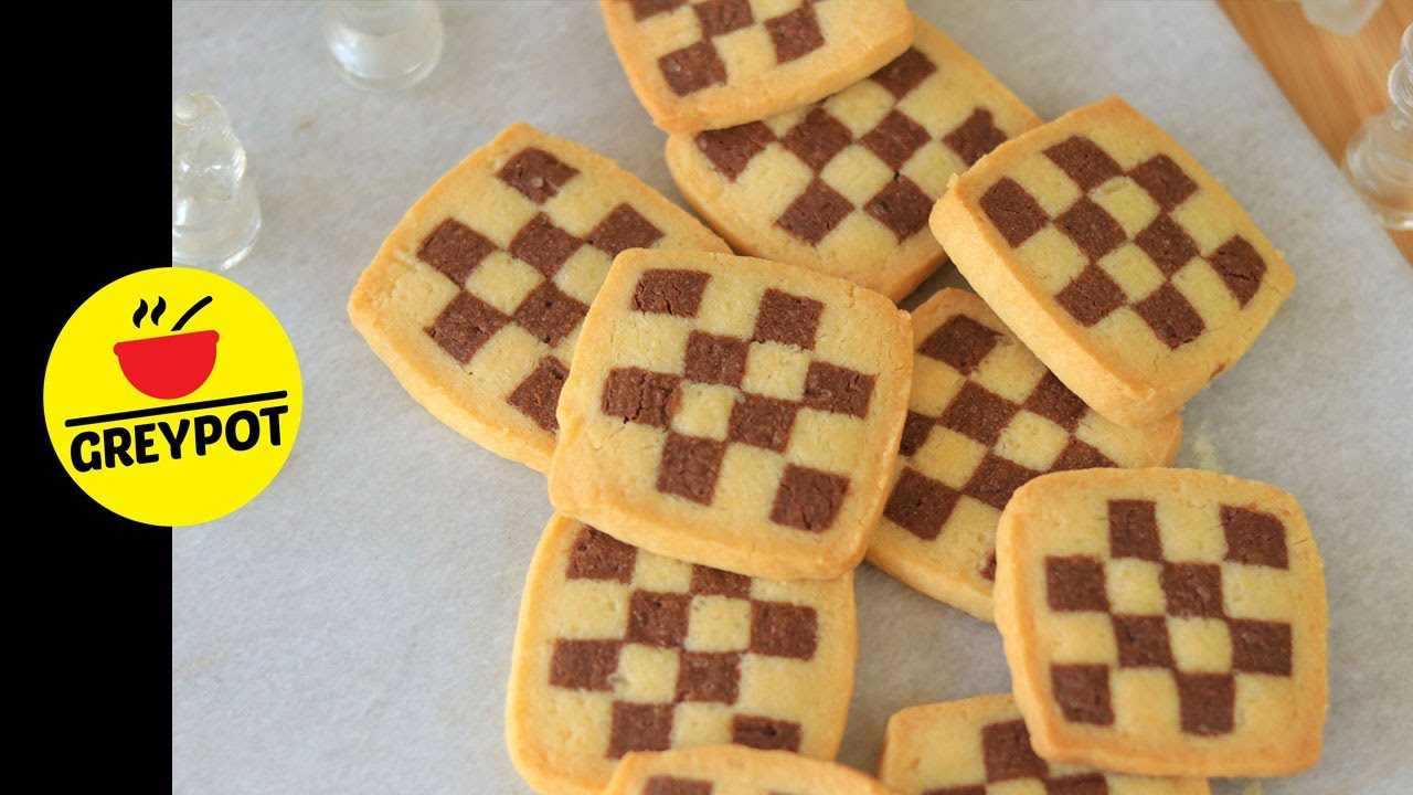 How To Shape Checkerboard Cookies | Eggless Homemade Cookies