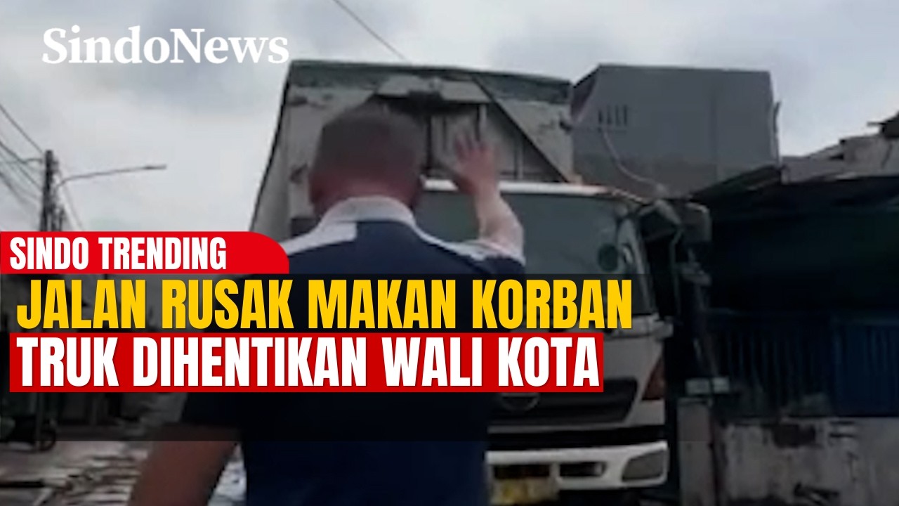 Aksi Wali Kota Bekasi Tegur Sopir Truk yang Melintas di Jalan Rusak Viral | Sindo Trending