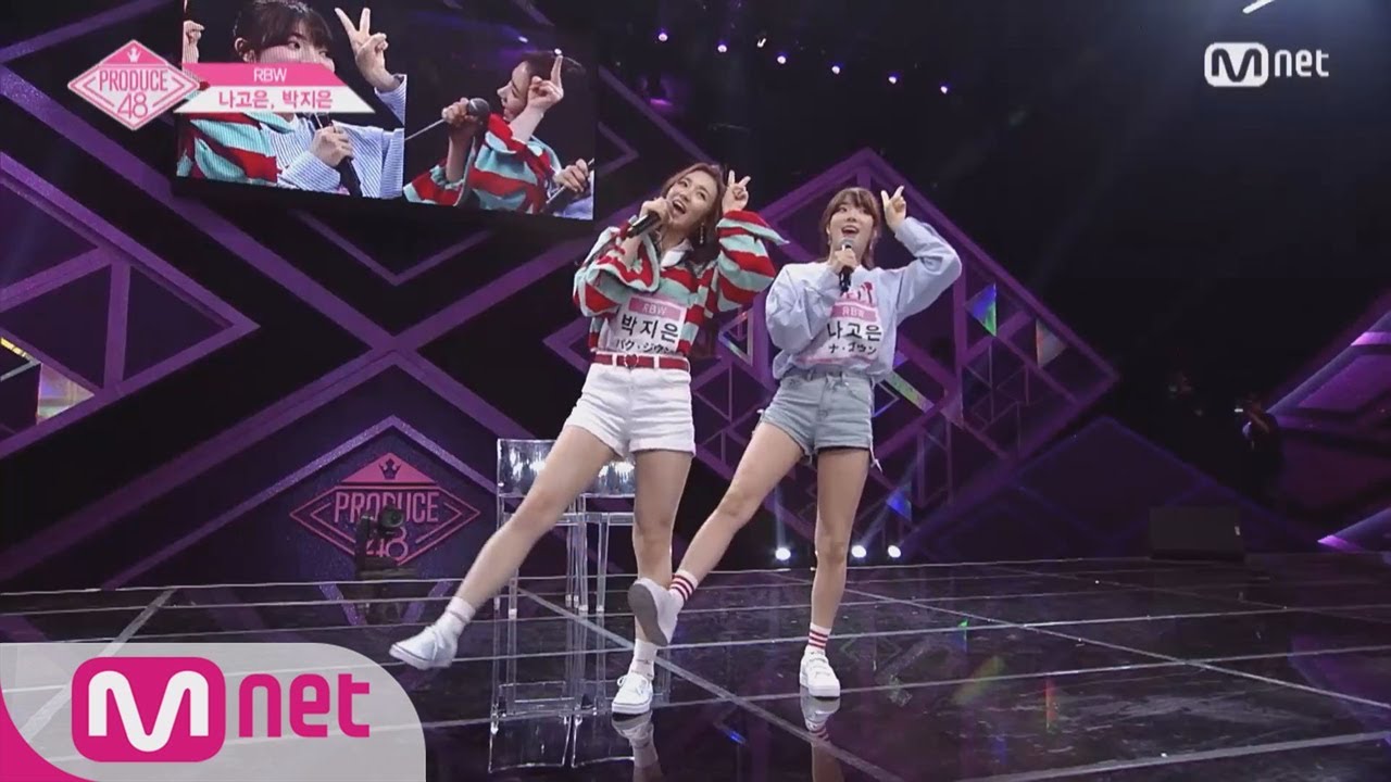 PRODUCE48 [단독/풀버전] RBW_나고은, 박지은 ♬예쁘다 @기획사별 퍼포먼스 180622 EP.2