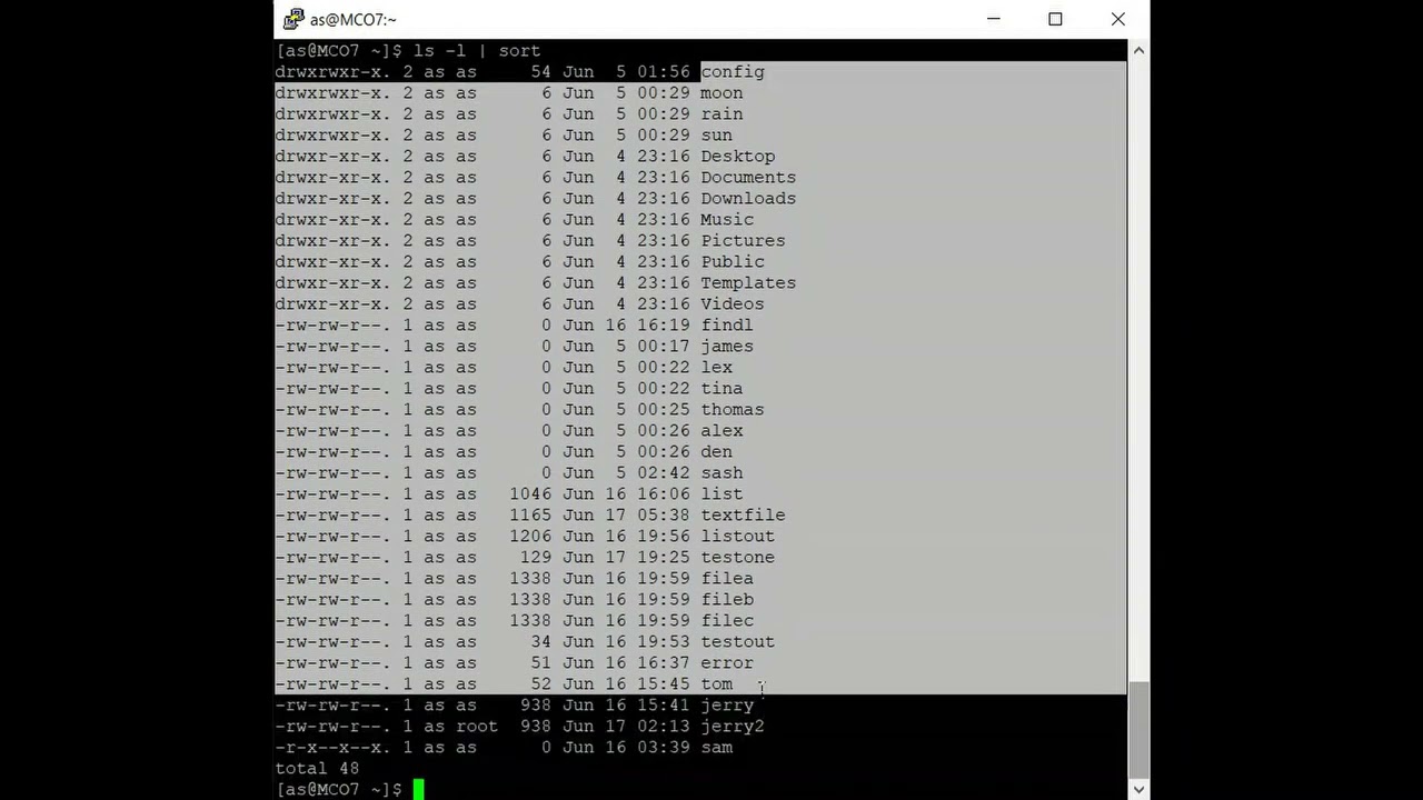 Linux 50 (Sort And Uniq Text Processing Commands In Linux)
