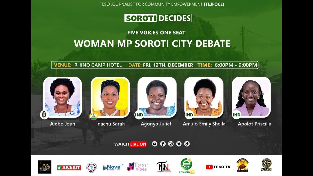 SOROTI CITY DECIDES 2026: CITY WOMAN MP DEBATE | DECEMBER 12, 2025