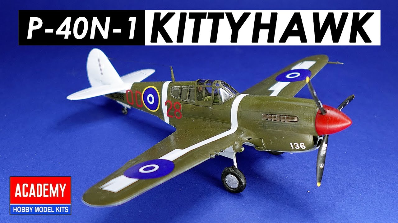 Academy 1/72 Scale P-40M/N (RNZAF P-40-N-1)- Build Video