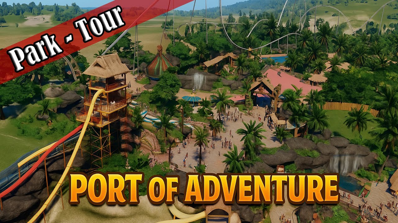 Port of Adventure - Detailed Water Theme Park | Planet Coaster 2  [Park Tour #01]