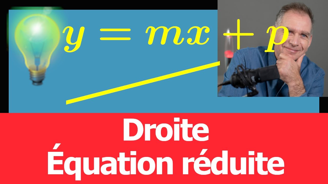 équation reduite de droite • comprendre qu'il y a 2 familles de droites dans le plan: y=mx+p et x=k