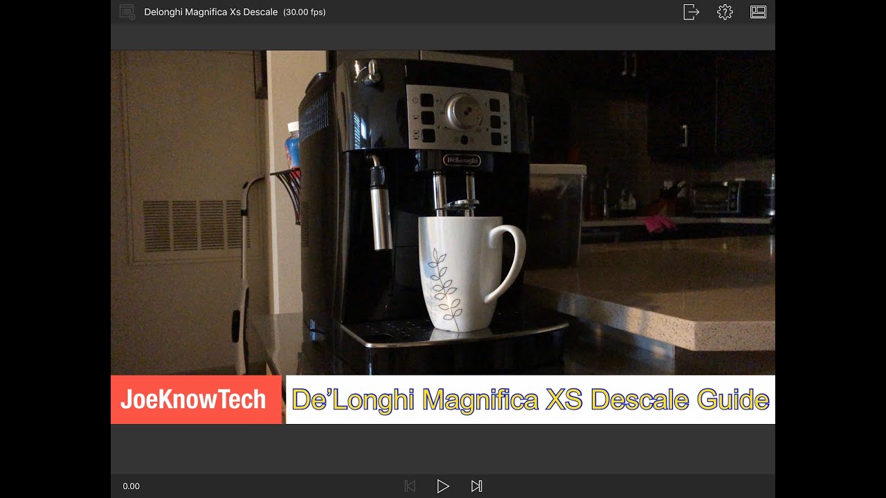 How to Descale Delonghi Magnifica XS Espresso Machine