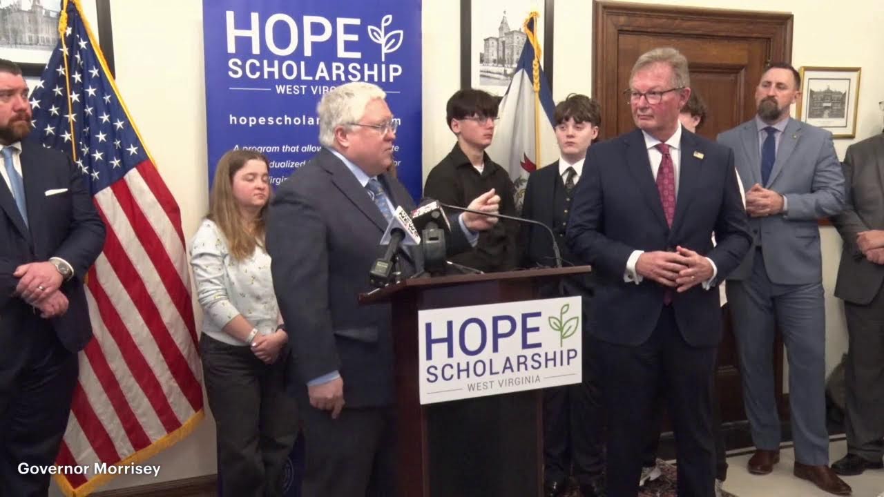 Governor speaks at press conference addressing Hope Scholarship.