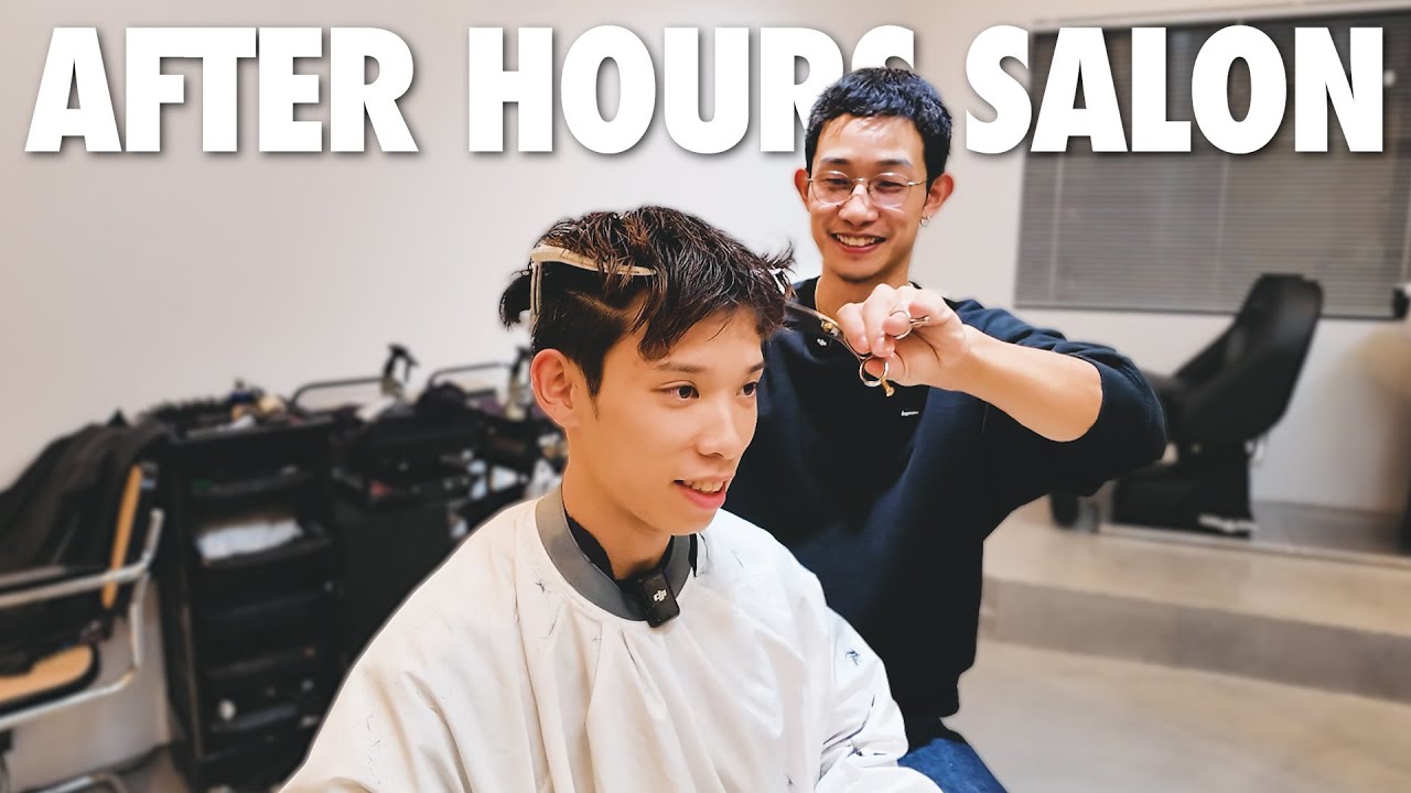 【美容室Vlog】中学生の頃からお店に来てくれていた、スタッフの髪を切る。　本年も大変お世話になりました！
