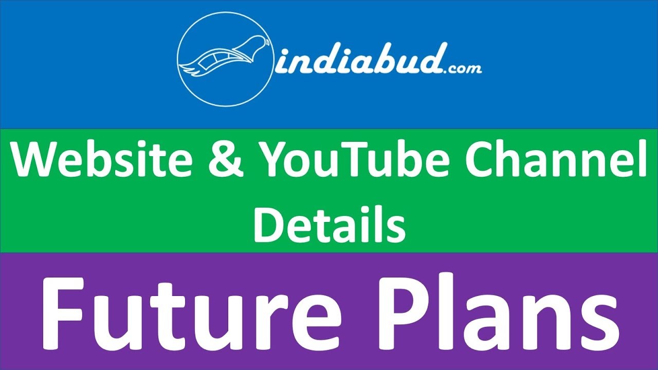 Indiabud Website and YouTube channel overview | Future plans