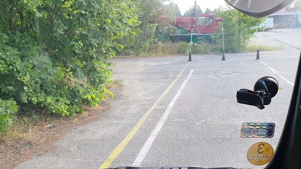 jazda po łuku kategoria C+E Zielona Góra egzami WORD @speedgo_pl wskazówki z kabiny.