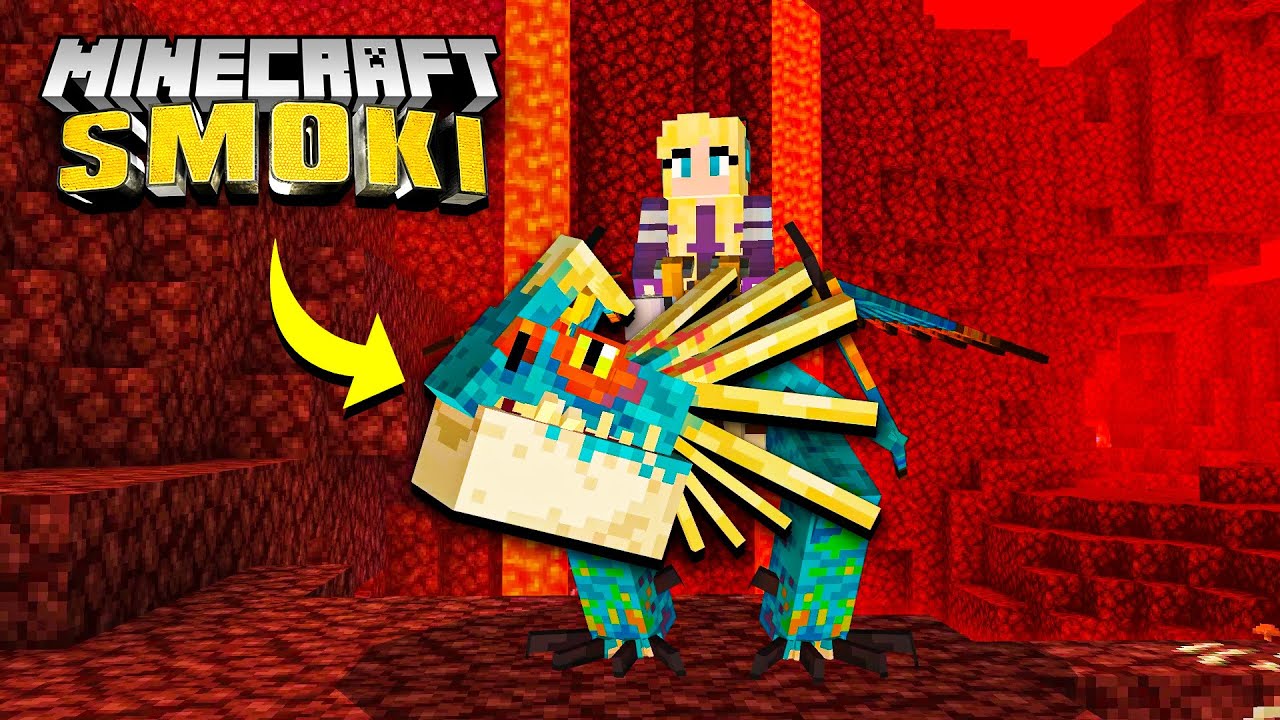 SZUKAM NOCNEJ FURII W NETHERZE 💎 JAK WYTRESOWAĆ SMOKA w MINECRAFT