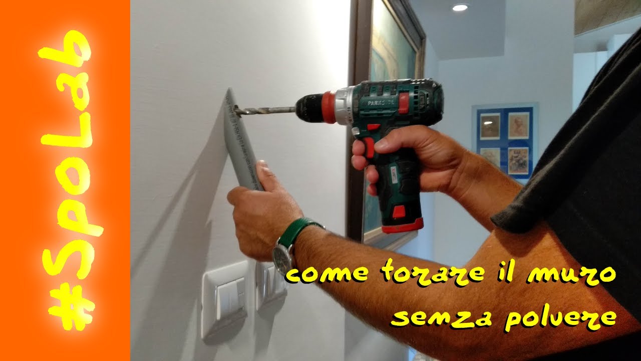 Come forare il muro senza polvere?