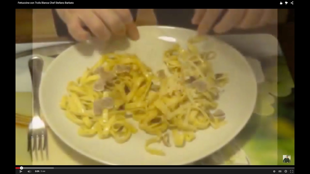 Fettuccine con Trufa Blanca Chef Stefano Barbato