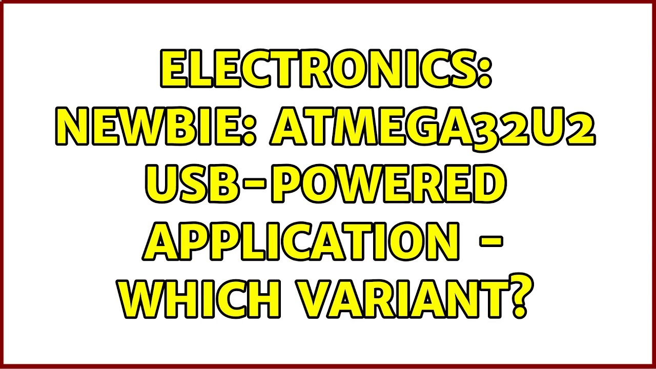 Electronics: Newbie: ATmega32u2 USB-powered application - which variant? (2 Solutions!!)