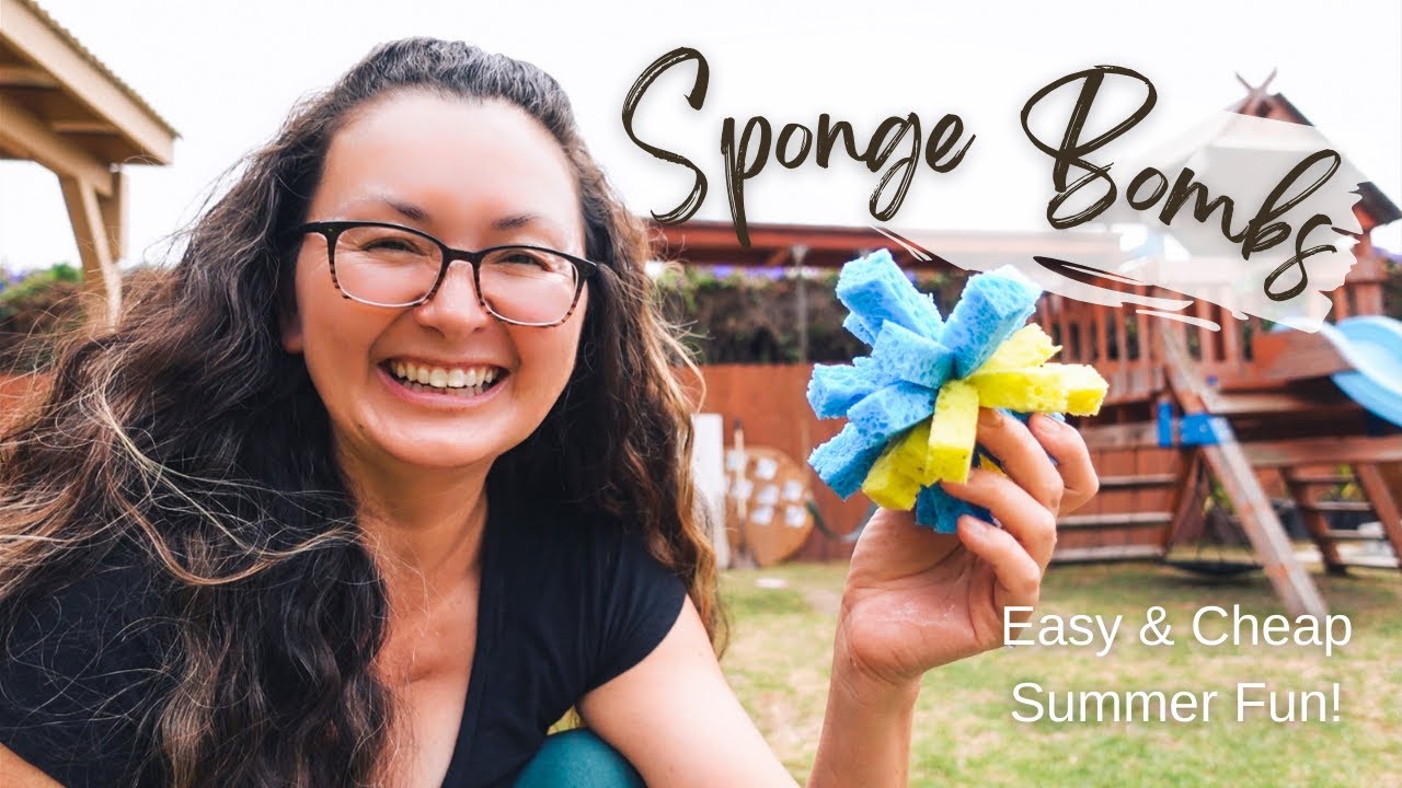 Beat the Heat! DIY Sponge Bombs | Easy & Cheap Summer Homeschool Fun