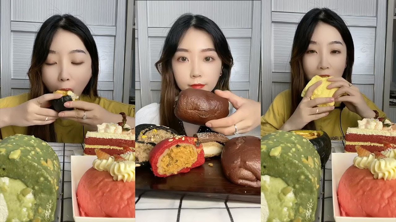 ASMR CREPE CAKE || Chinese Dessert Mukbang || REAL SOUND