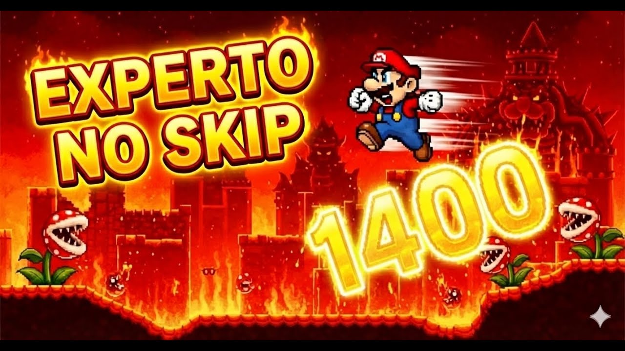 Casi 1400 niveles SIN SKIP EXPERTO | Super Mario Maker 2