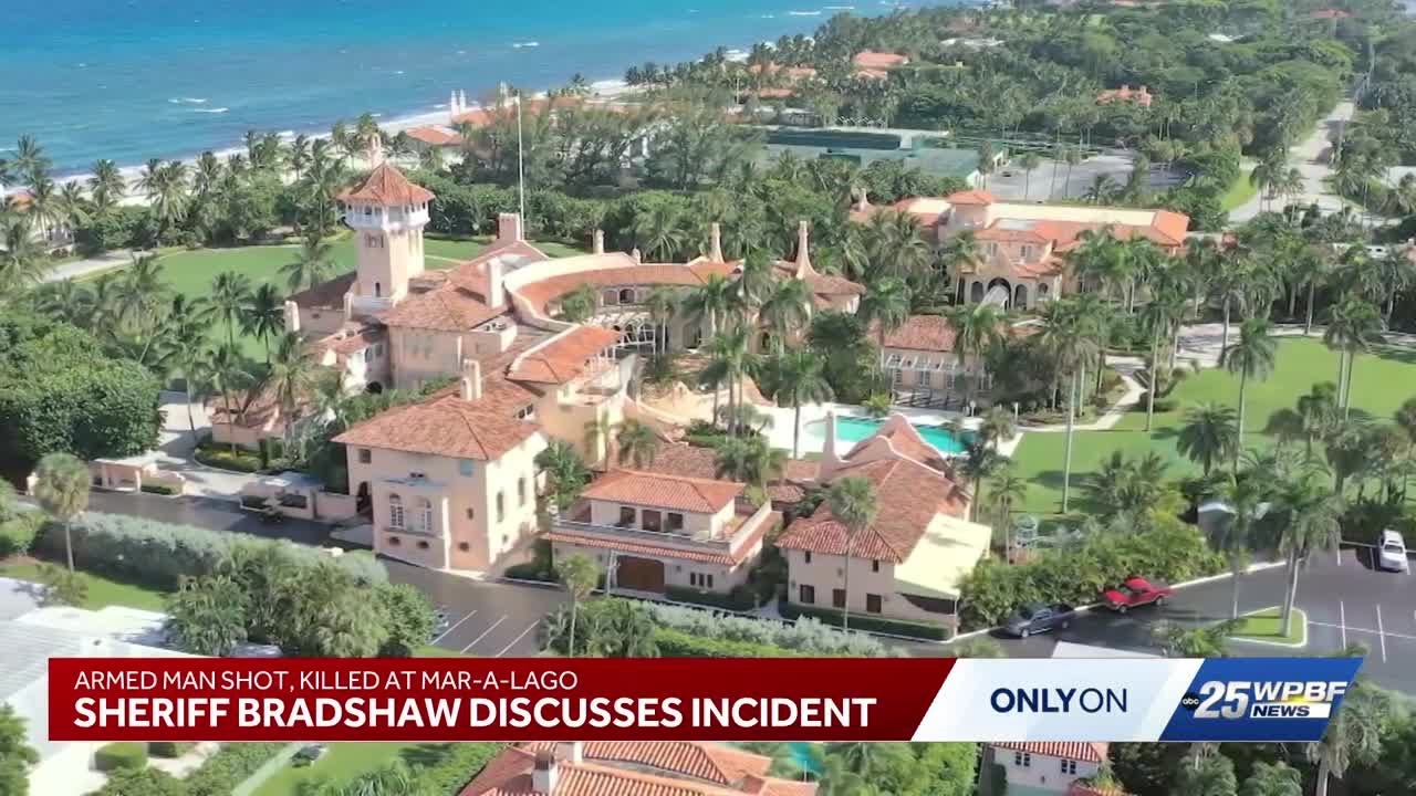 Armed man shot, killed at Mar-a-Lago