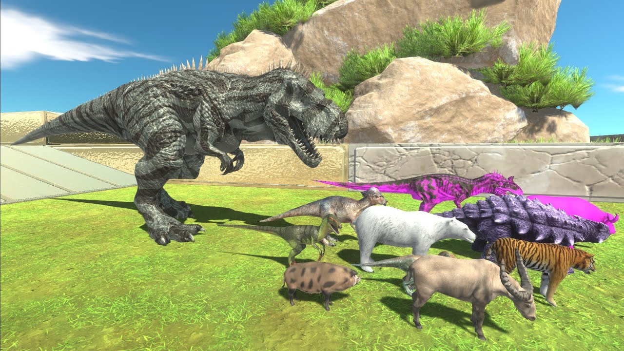 Escape from GIGANOTOSAURUS - Animal Revolt Battle Simulator