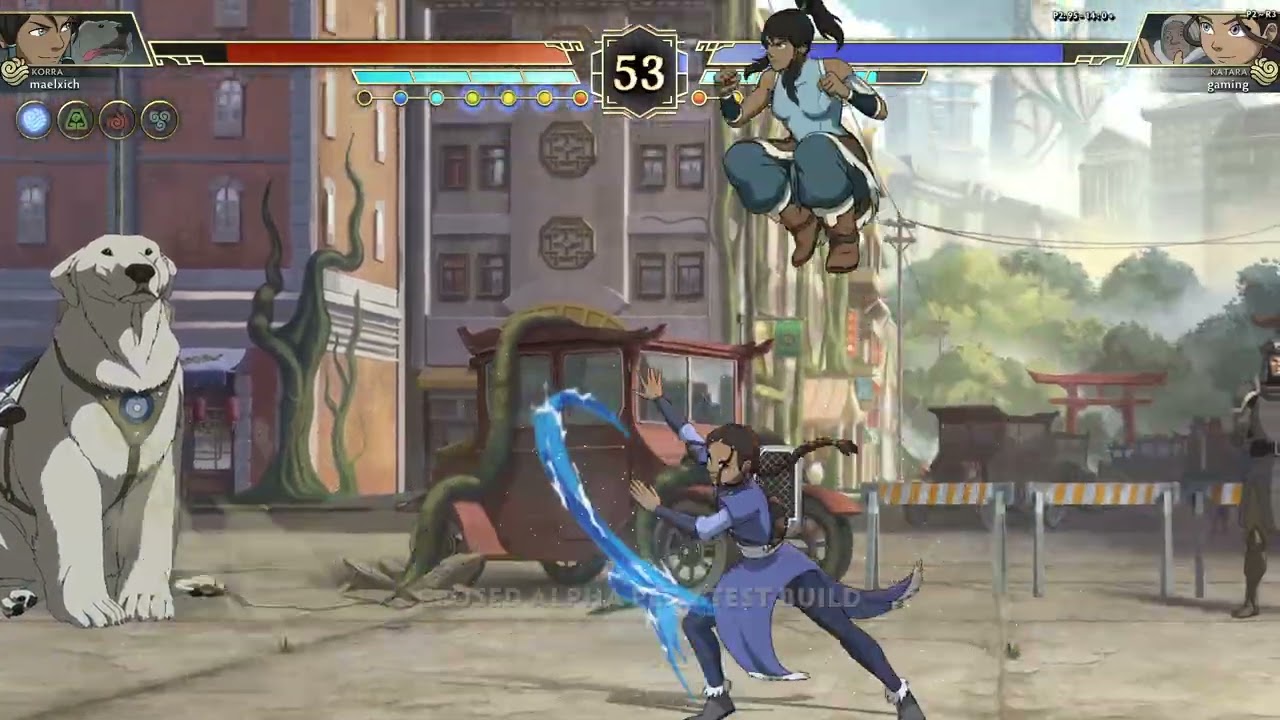 Avatar Legends: The Fighting Game Closed Alpha Online Katara Vs Korra