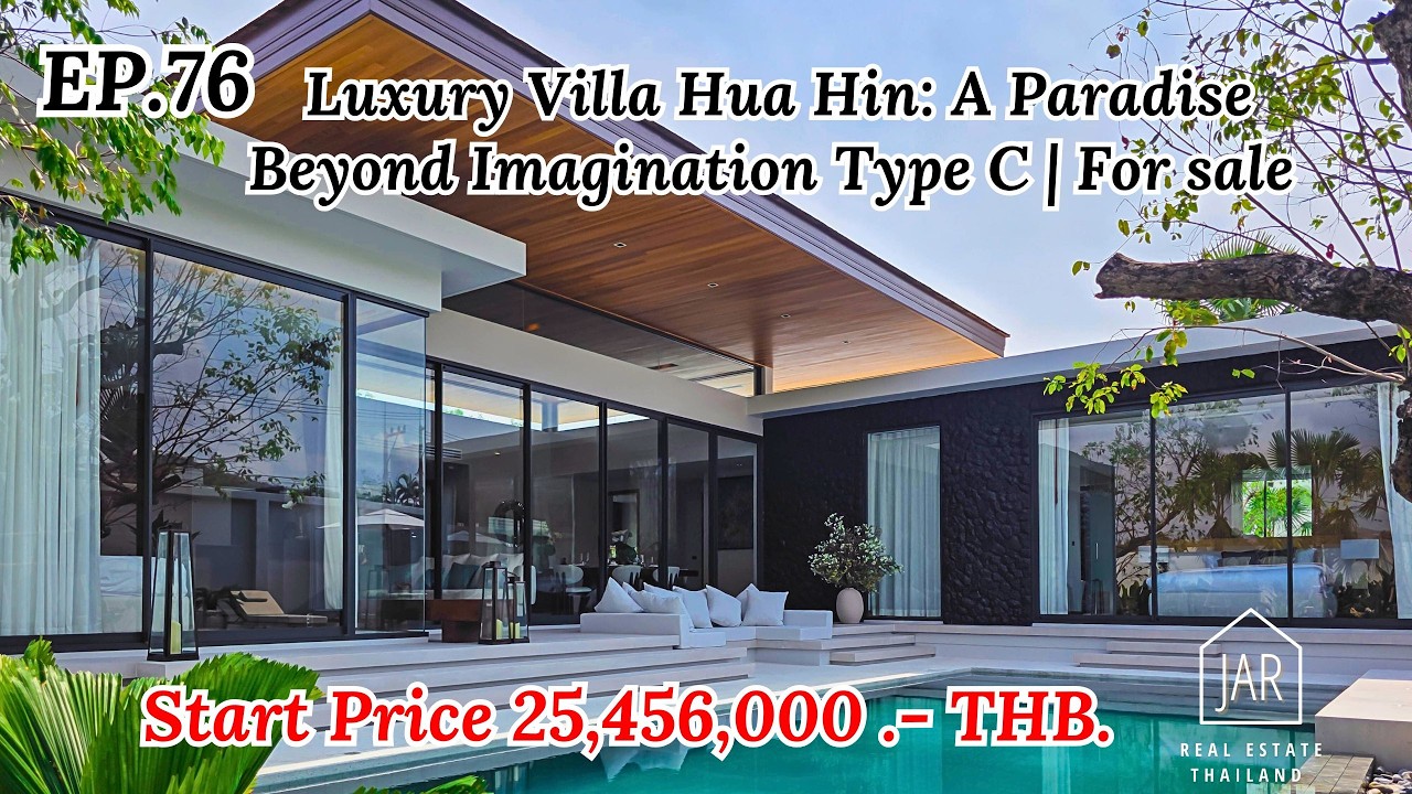 EP.76 Private Luxury Villa near Khao Tao, Hua-Hin : the Ultimate Sanctuary : Type C / 4BR I 4BA