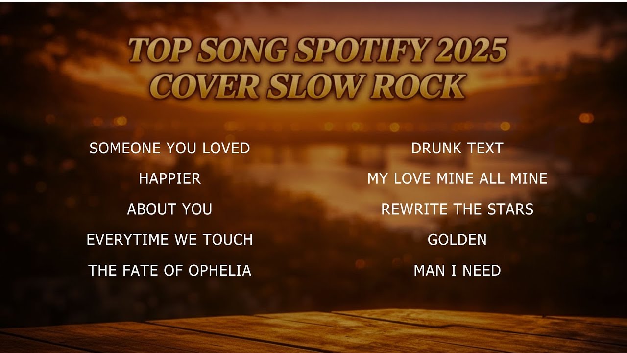LAGU BARAT VIRAL TIKTOK 2025 COVER SLOW ROCK | musik santai dan penyemangat pagi