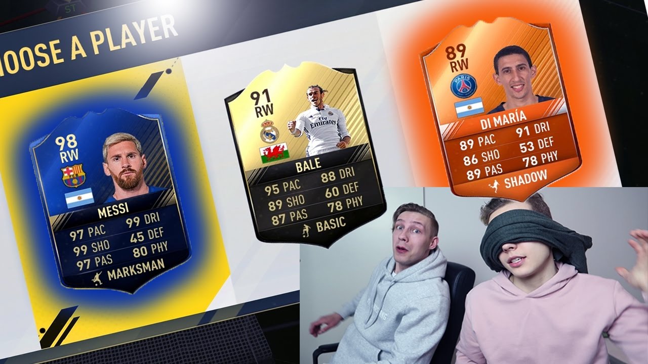 FUT DRAFT SILMÄT SIDOTTUINA!!! - FIFA 17 HAASTE