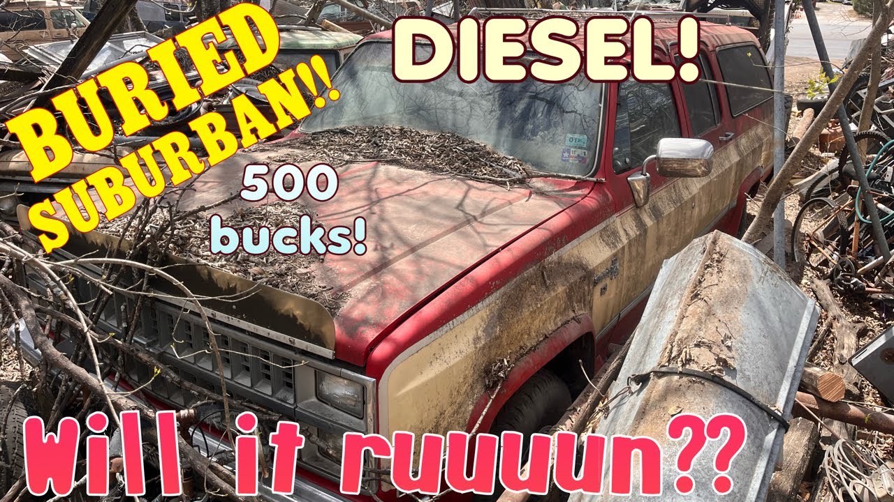 Dead Diesel Suburban! Sitting 25 years…will it run? Plus auxito review!