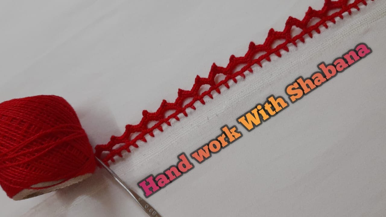 Easy Dupattaneck and sleeves crochet lace design/ asani se banay gale aur astin pe qureshia lace...
