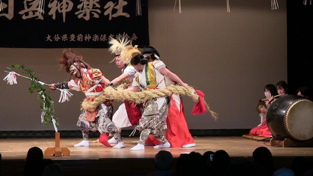 大分県豊前神楽国指定10周年記念公演　神楽だよ！全員集合　日岳神楽社『蛇迎』最終版