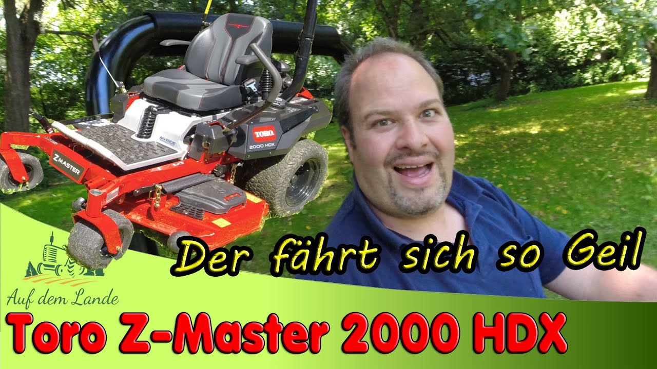 Den hab ich mir gekauft 🇺🇸😎 Toro Z-Master 2000 HDX ⭕️ Zero Turn Mäher fahren