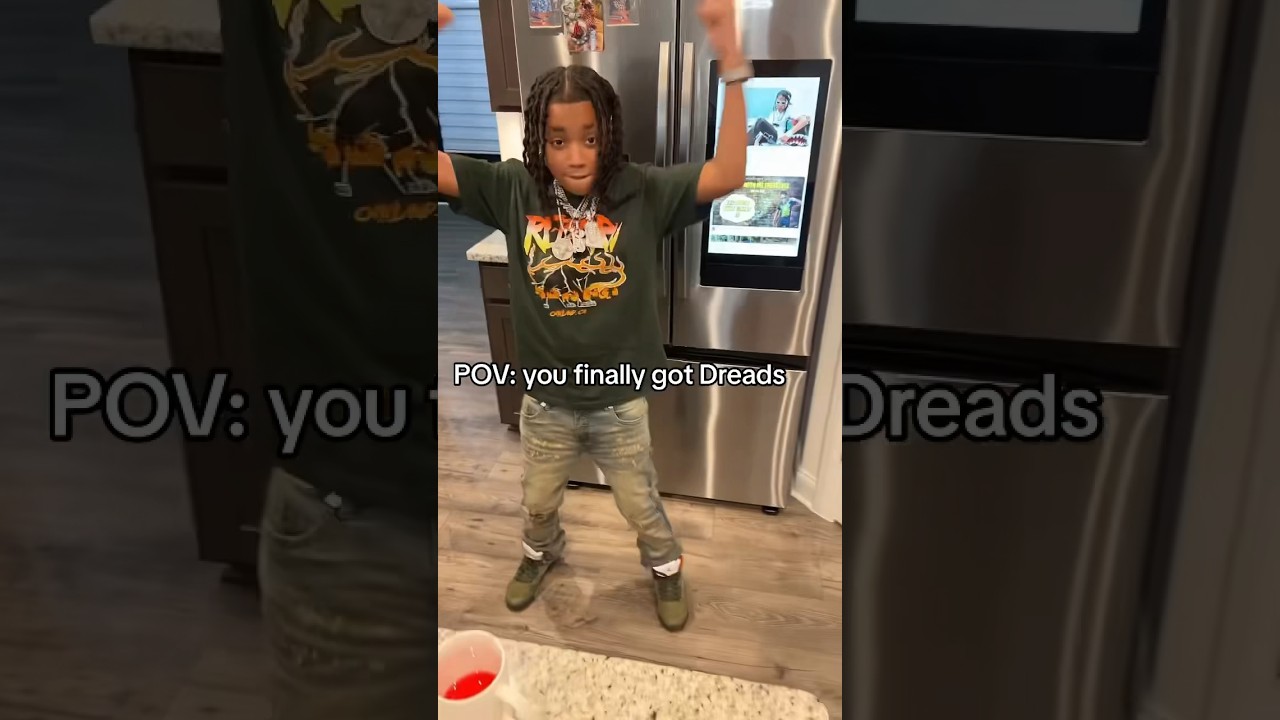 When you finally get dreads🤣🤣 #shorts #viralvideo #kddakid