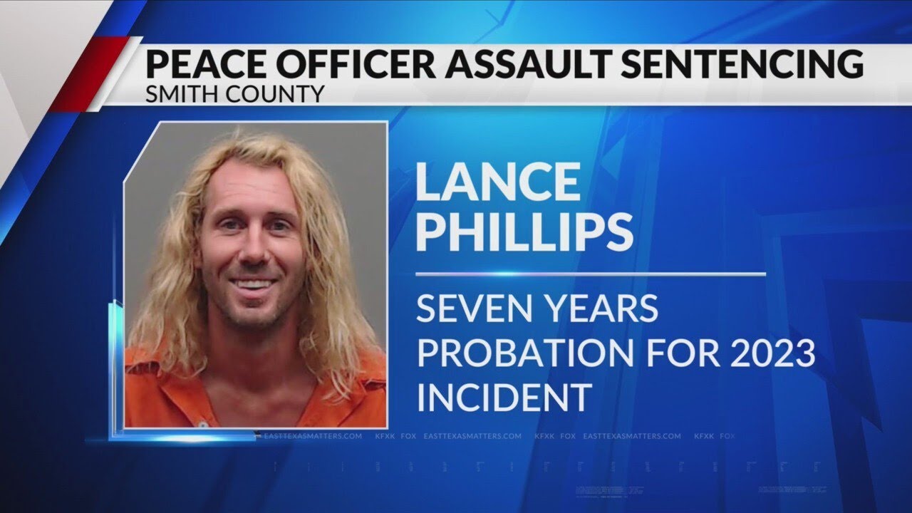 Son of Smith County Clerk gets 7 years probation for assaulting peace officer