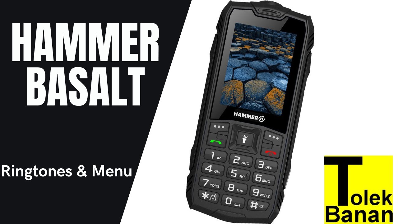 HAMMER Basalt - Unboxing / Menu & Ringtones / Dzwonki  - Classic Phone
