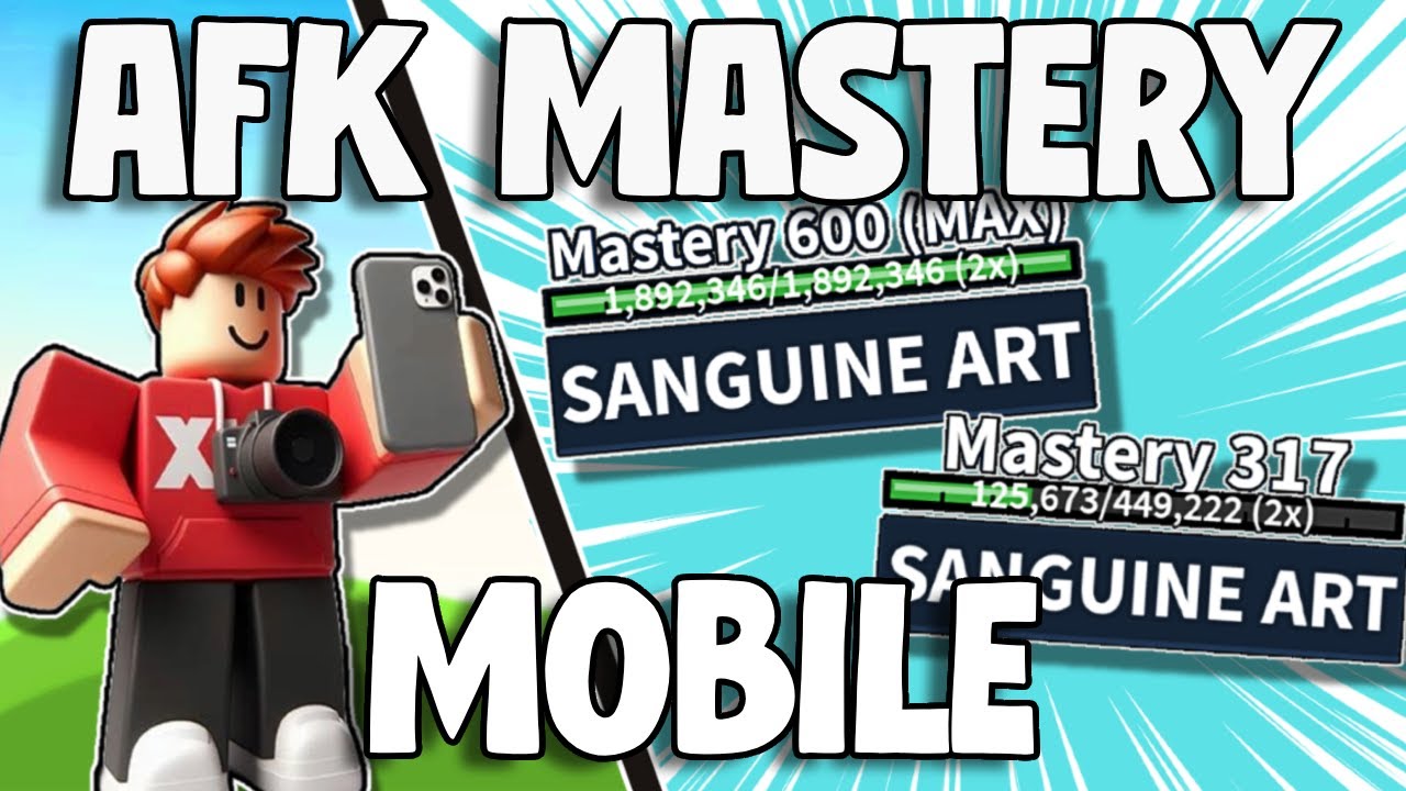 How to AFK Max Mastery On Mobile Blox Fruits!!! (2024)