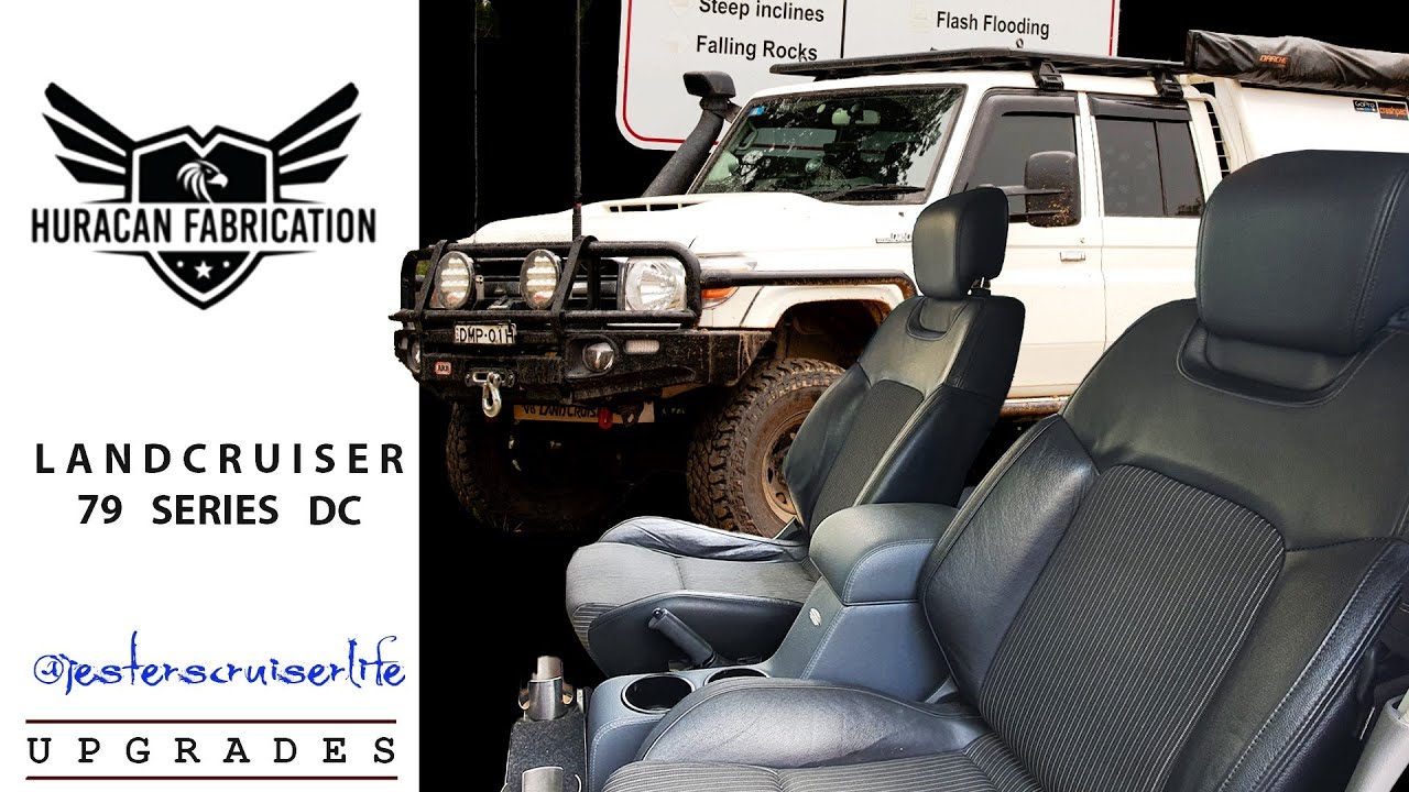 Huracan Seat Adaptors 79 series DC Landcruiser