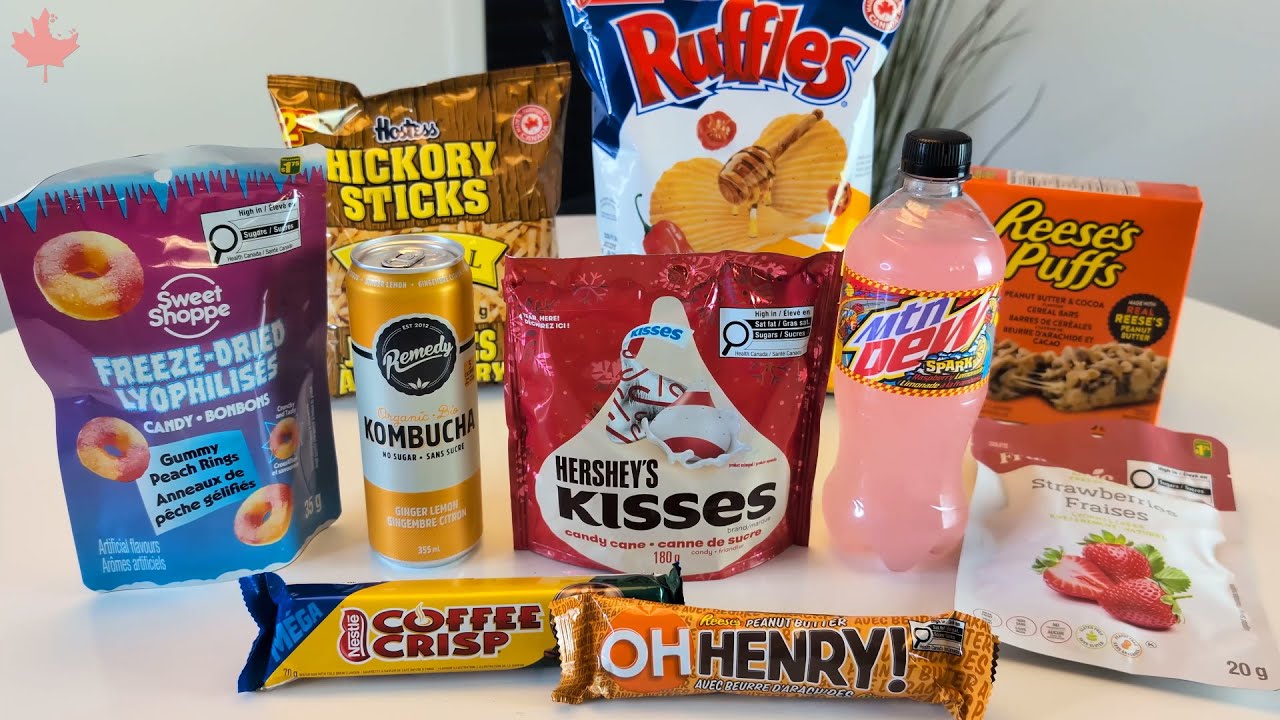 Trying 10 Snacks and Drinks from a Canadian Dollar Store !