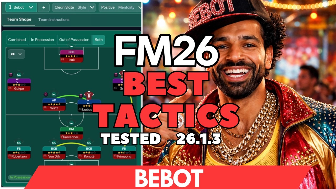 The Best Tactics FM26 Tested - BEBOT (v26.1.3)