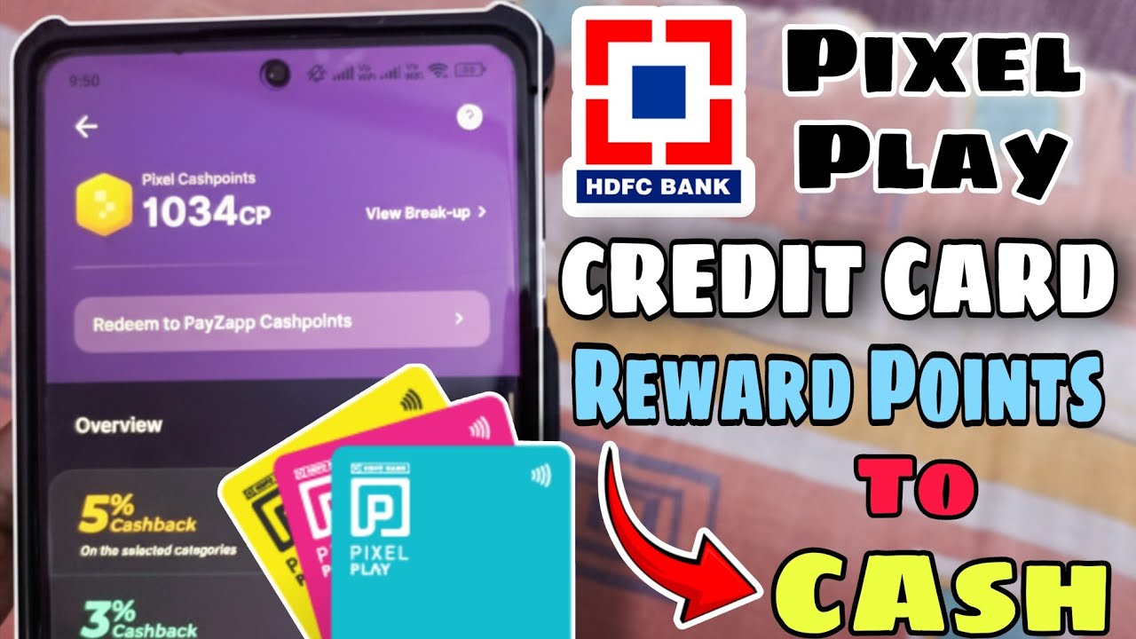 HDFC Pixel Play Credit Card Reward points redeem process. Pixel Go Credit Card Reward Point Redeem.