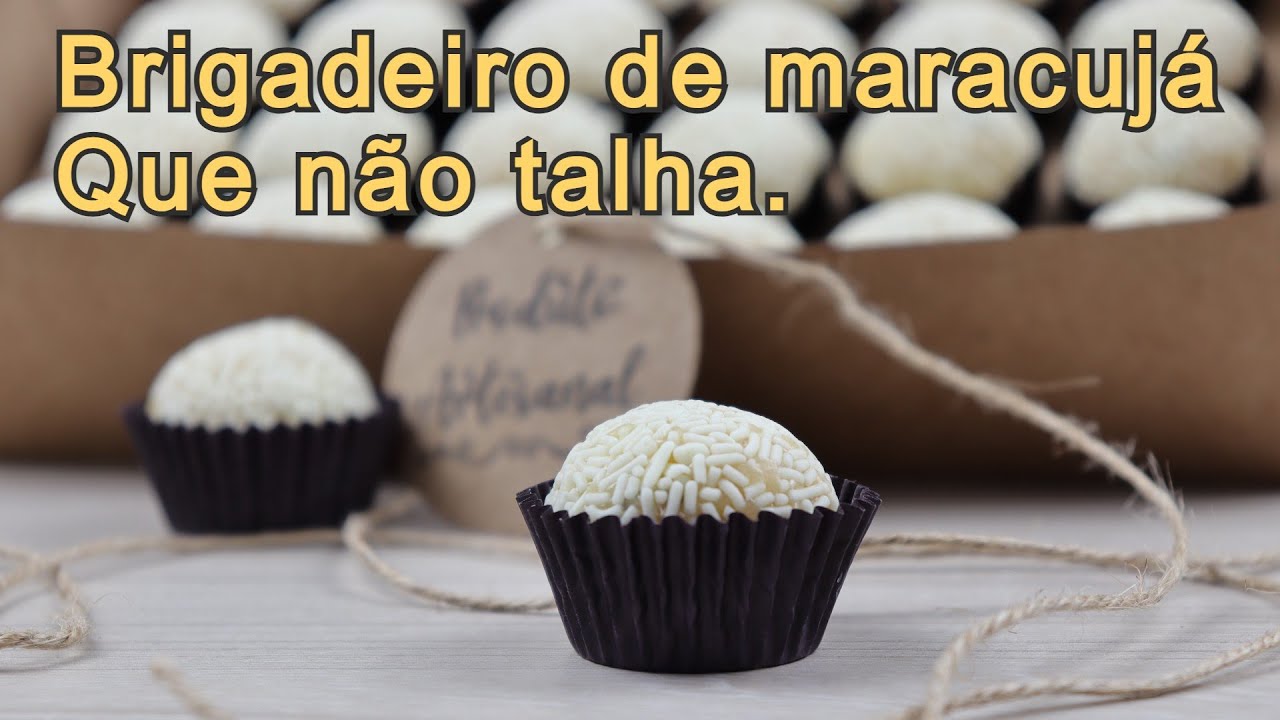 Como fazer brigadeiro de maracujá feito com fruta