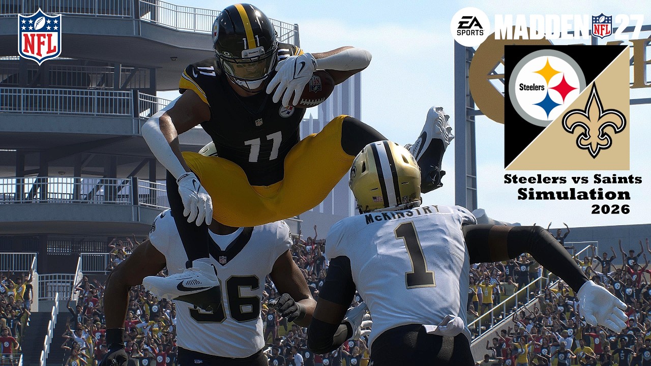 Madden 27: Pittsburgh Steelers против New Orleans Saints &mdash; симуляция (обновленные составы), игров...
