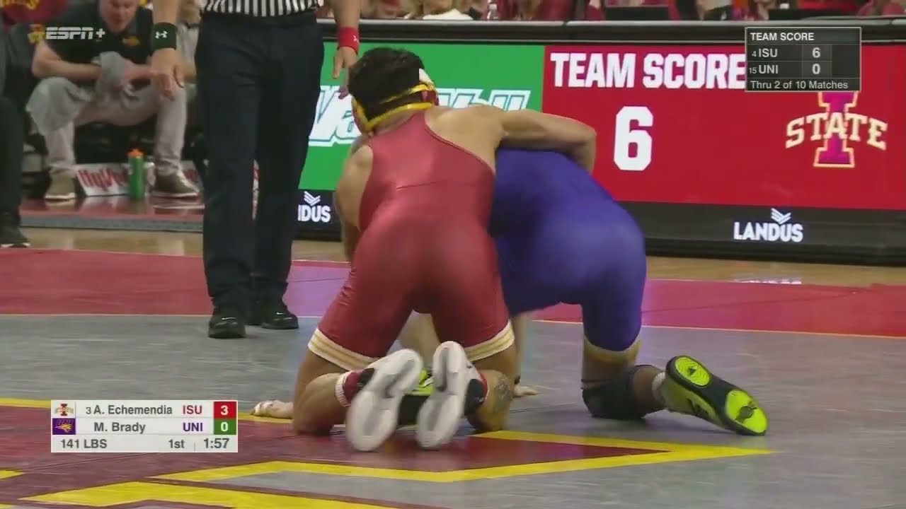 Anthony Echemendia vs. Max Brady (141lbs) FULL MATCH | 2025-26 Big 12 Wrestling