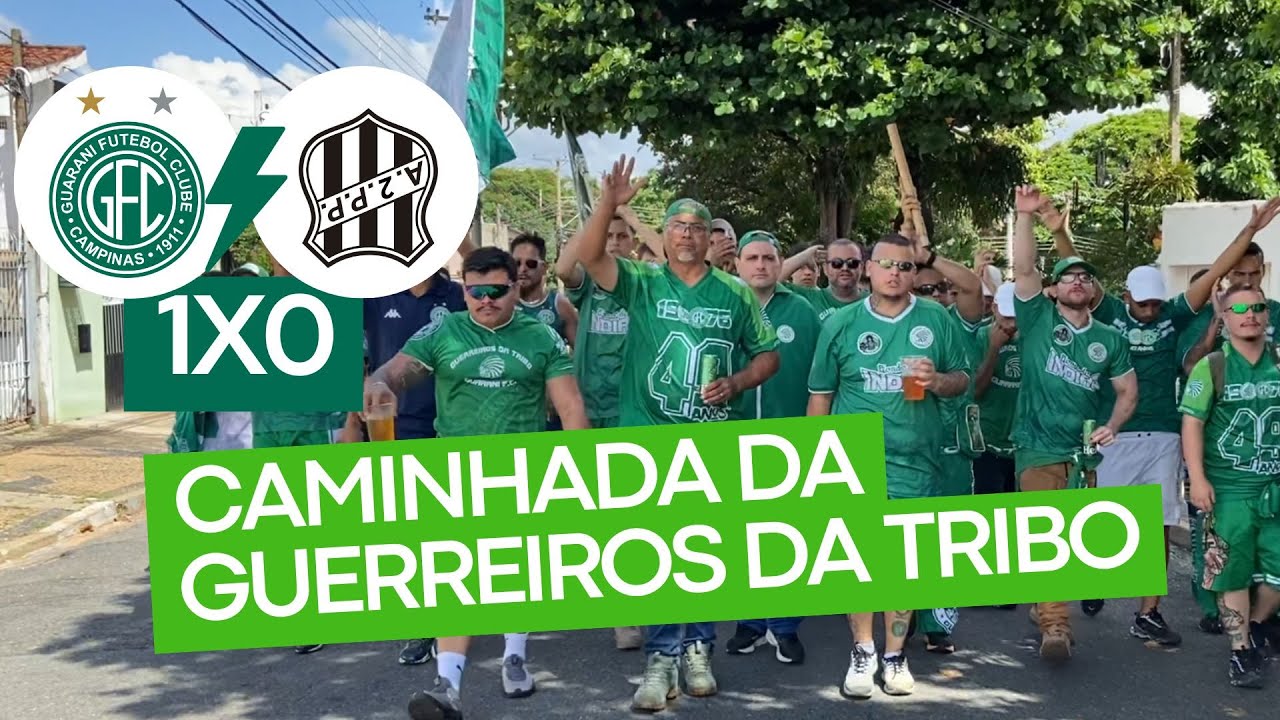 GUARANI 1X0 AAPP | Caminhada da Guerreiros da Tribo rumo ao Estádio Brinco de Ouro