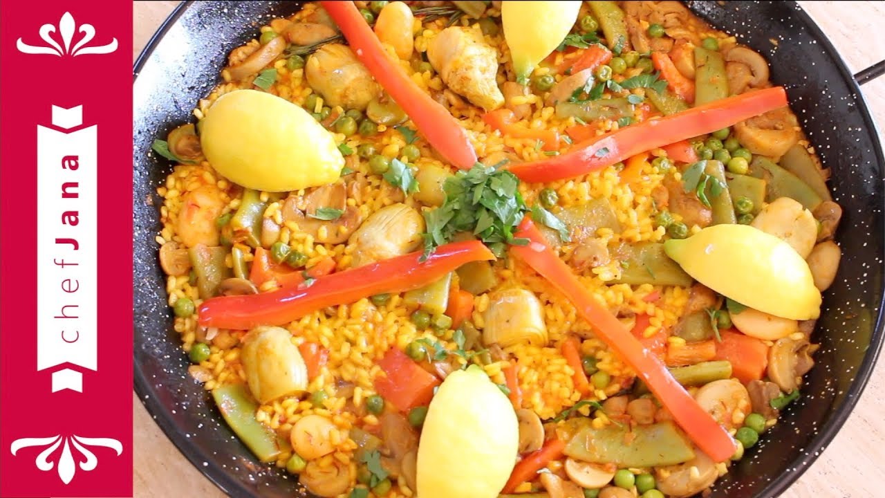 Authentic vegetable Spanish paella⎜Vegan